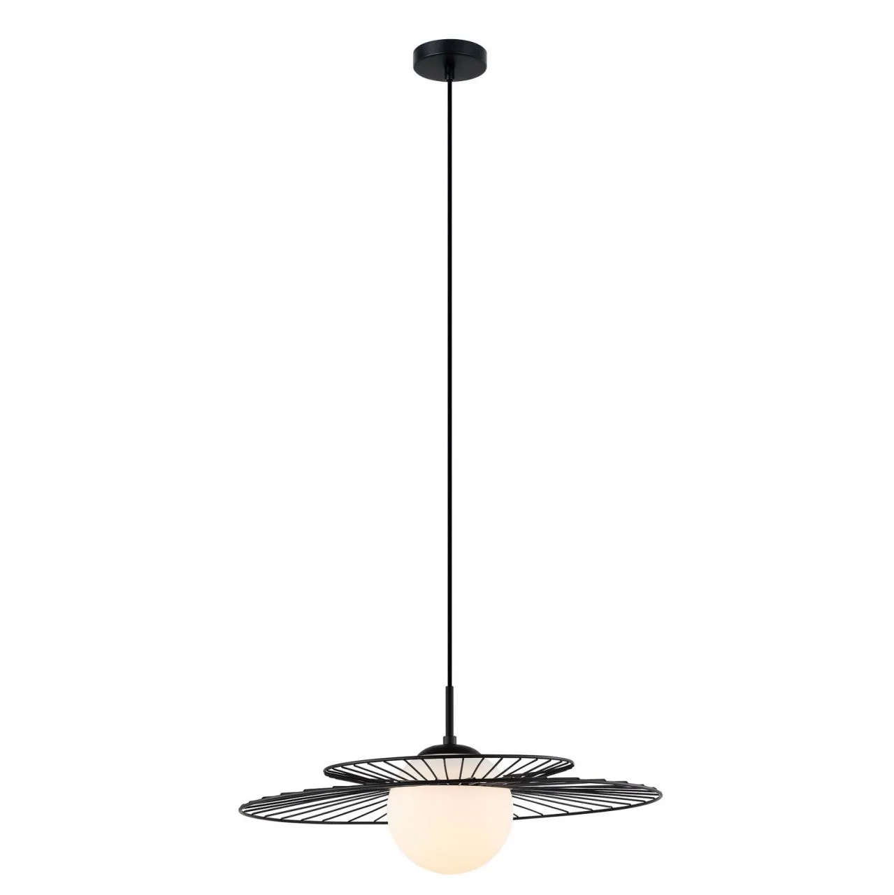 Sarah, nowoczesna lampa wisząca, czarna, E27, MDM-4000/1 BK